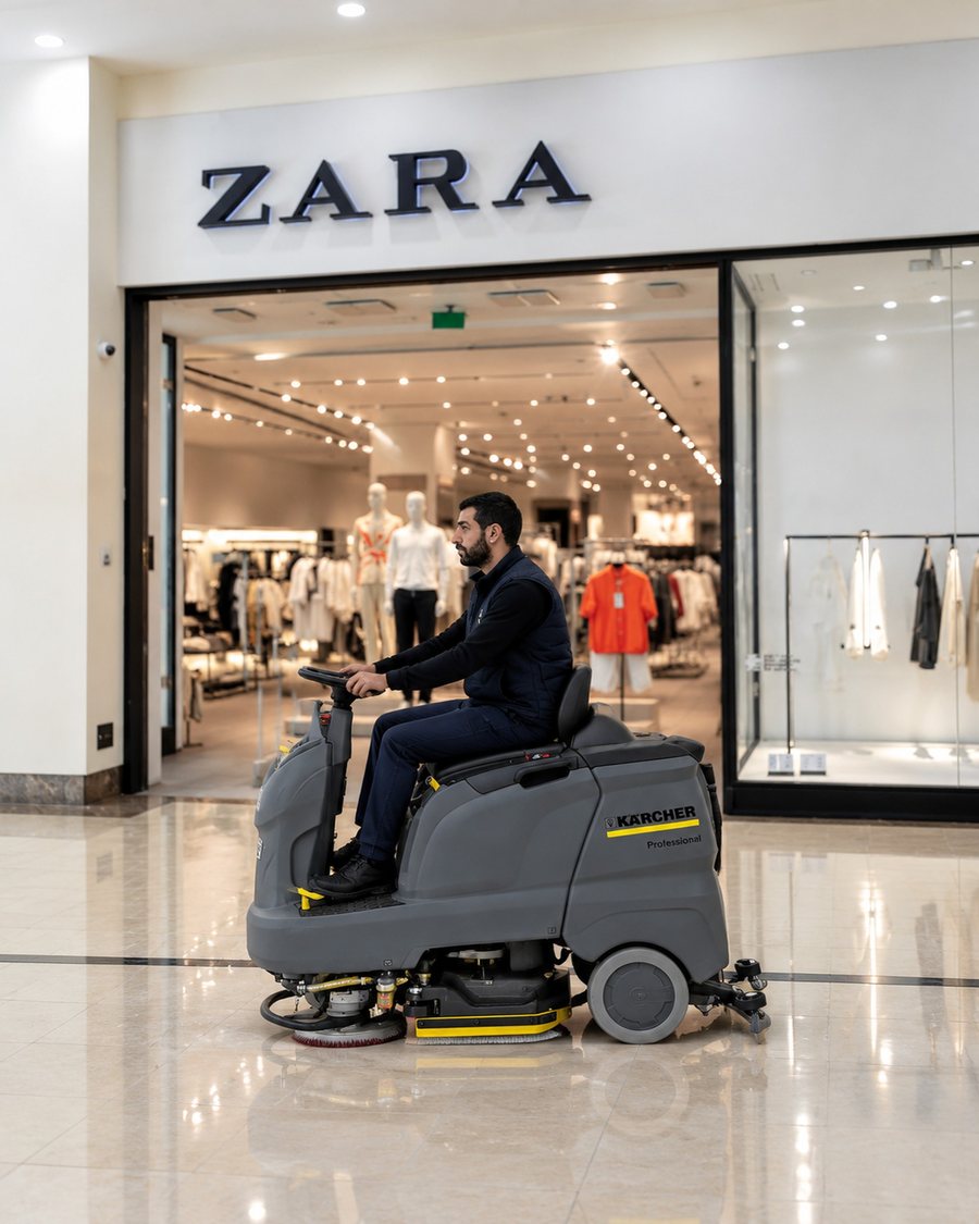 CleanGroup shopping center cleaning with Kärcher
